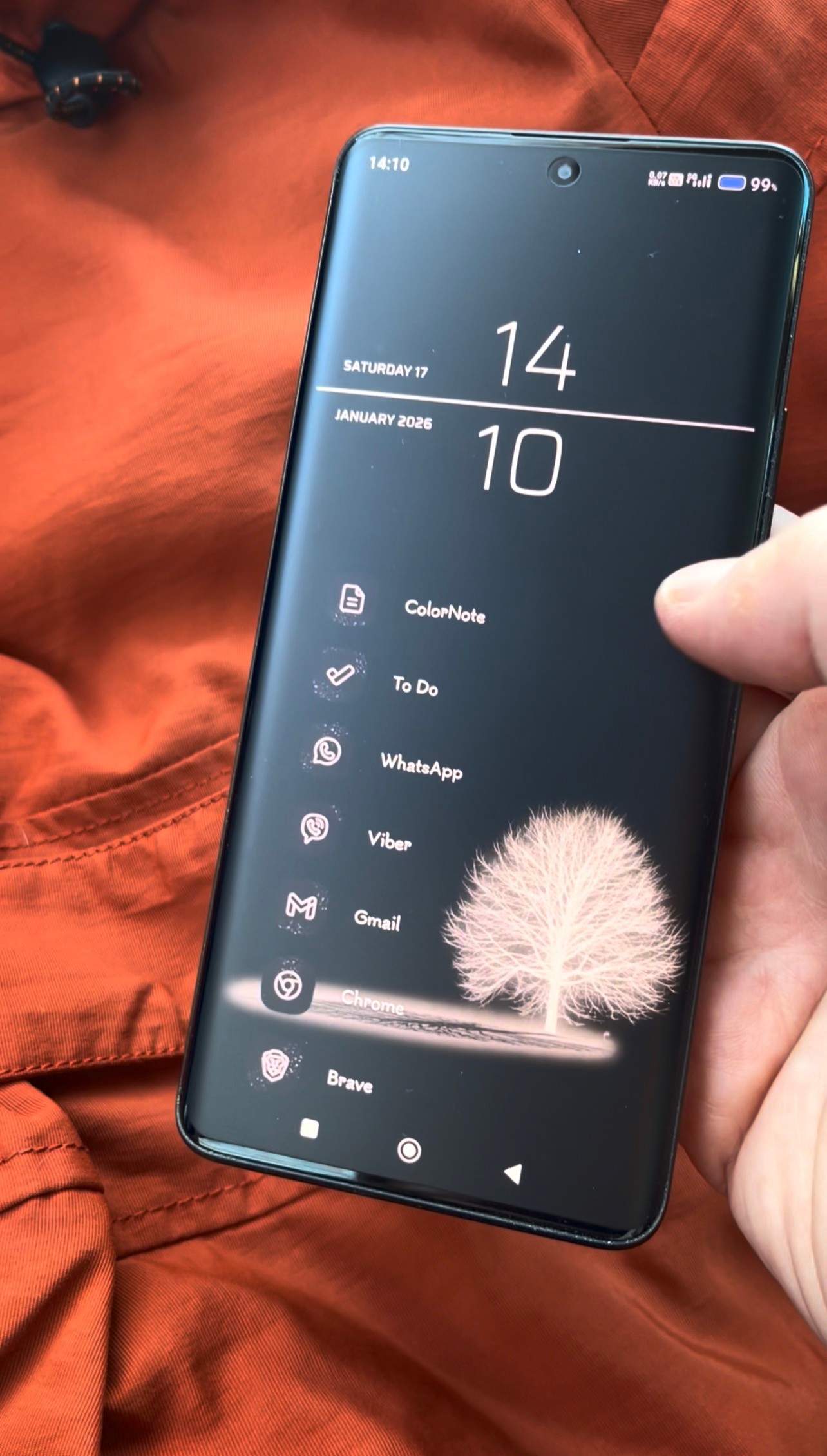 Minimalist Android Screen